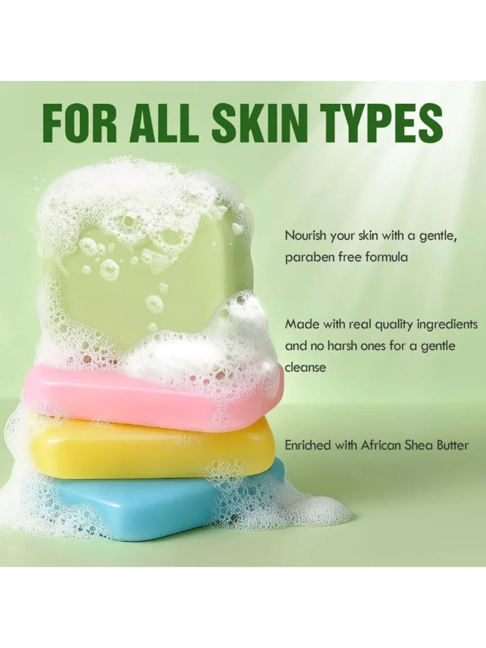 48 Pack Handmade Natural Bar Soap Bulk - Olive Extract Body Wash Gifts
